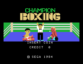 Champion Boxing Title Screen